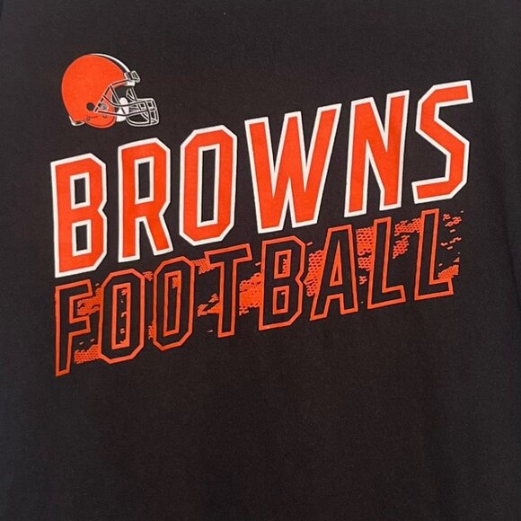 Cleveland Browns Football NFL Team Apparel TShirt Mens Large Brown - Picture 5 of 6